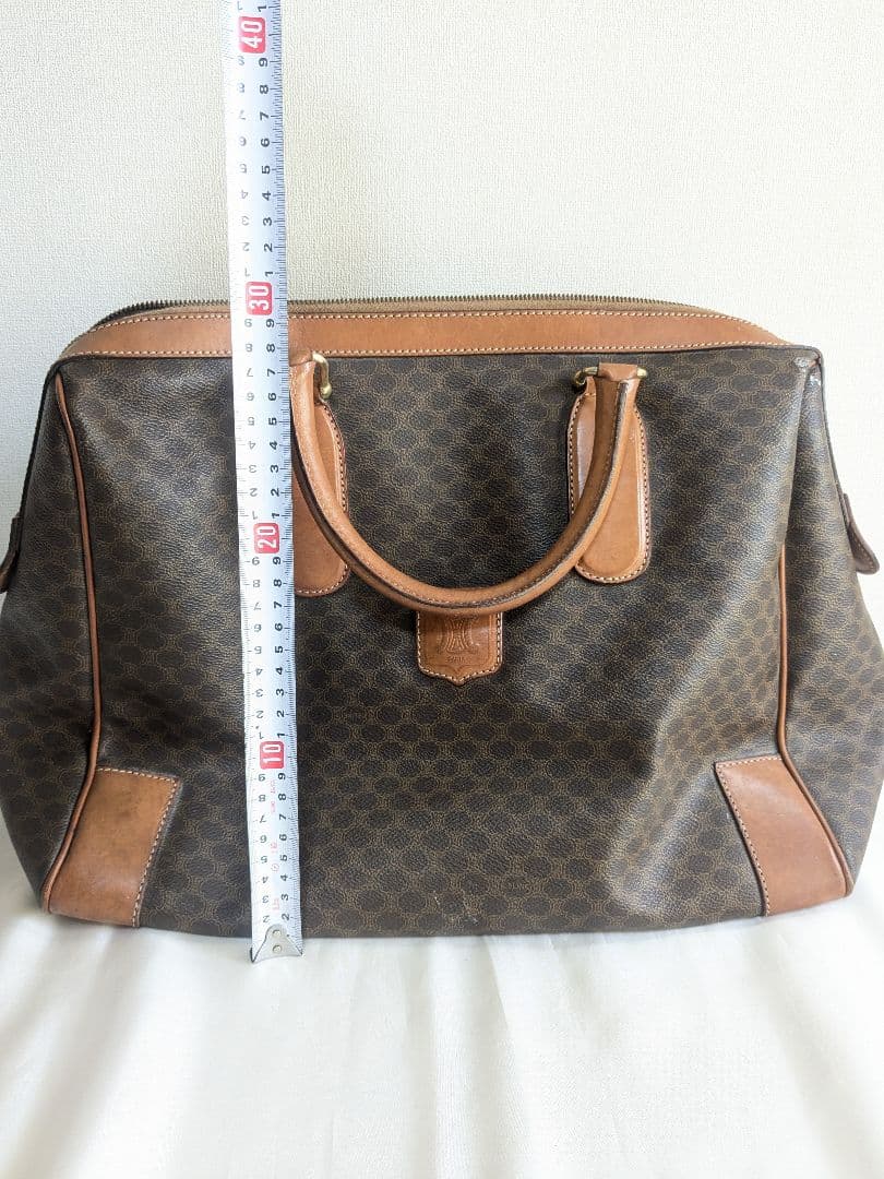CELINE マカダム柄 総柄 ボストンバッグ 旅行バッグ ヴィンテージ