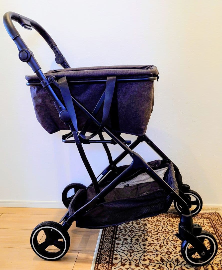 【エコカ 最新モデル】 エクセラ ショッピングカート黒 (保冷バッグセット)