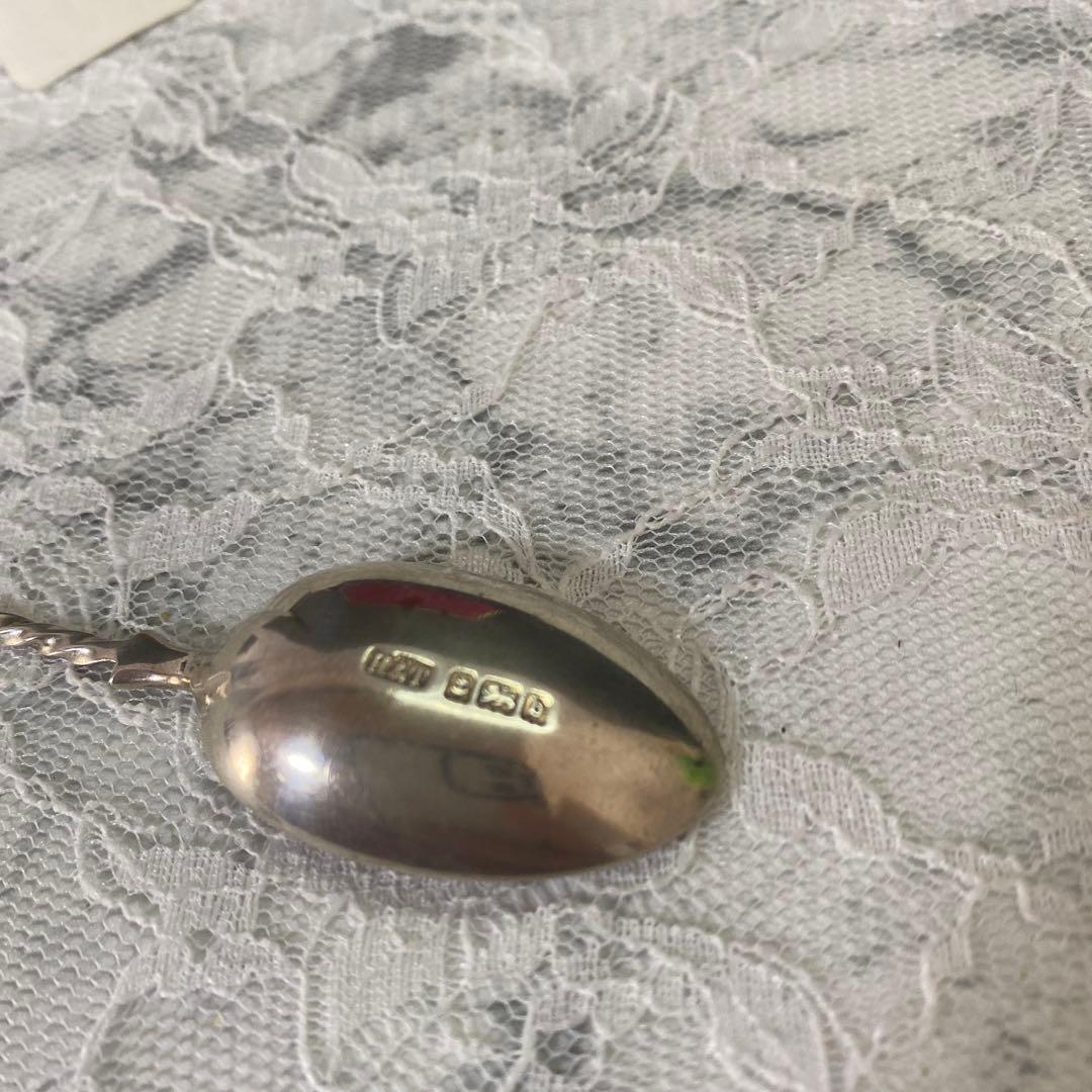 英国　アンティーク　バーミンガム　シルバー　コーヒー　スプーン