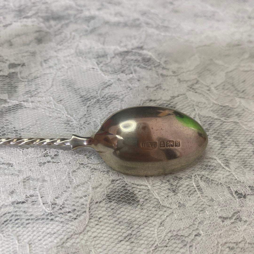 英国　アンティーク　バーミンガム　シルバー　コーヒー　スプーン