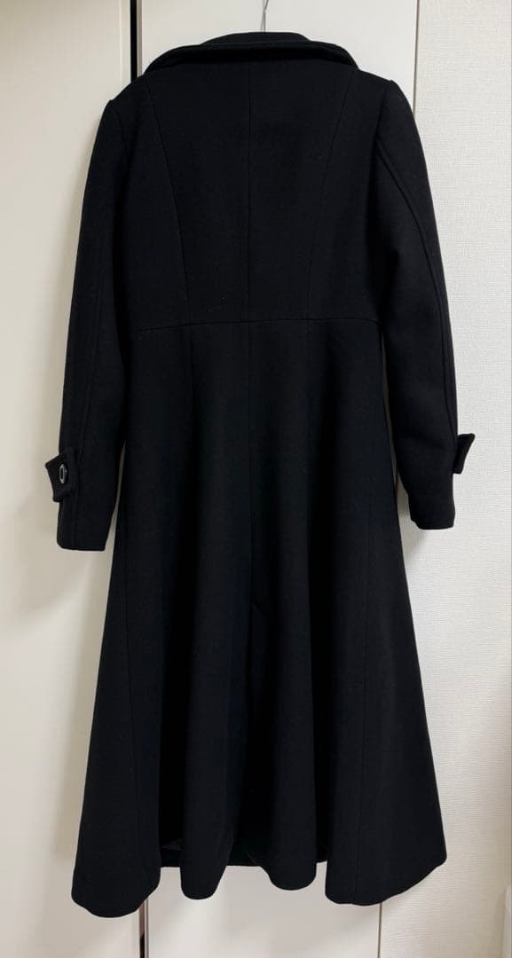 Mサイズ 25オーバーネック シンデレララインコート ブラック rienda