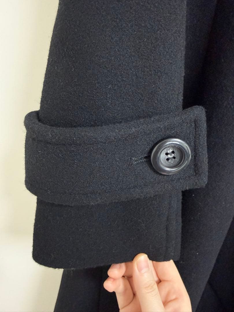 Mサイズ 25オーバーネック シンデレララインコート ブラック rienda