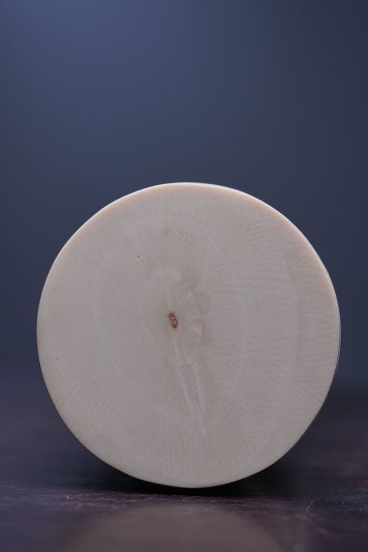 天然マンモス牙美しい手作り彫刻 観音仏首 置き物