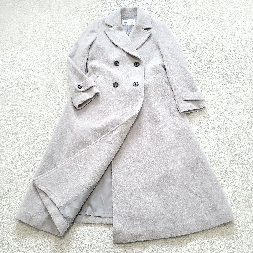 【完売品】24AW　ナチュラルビューティー　ビッグカラーダブルチェスターコート