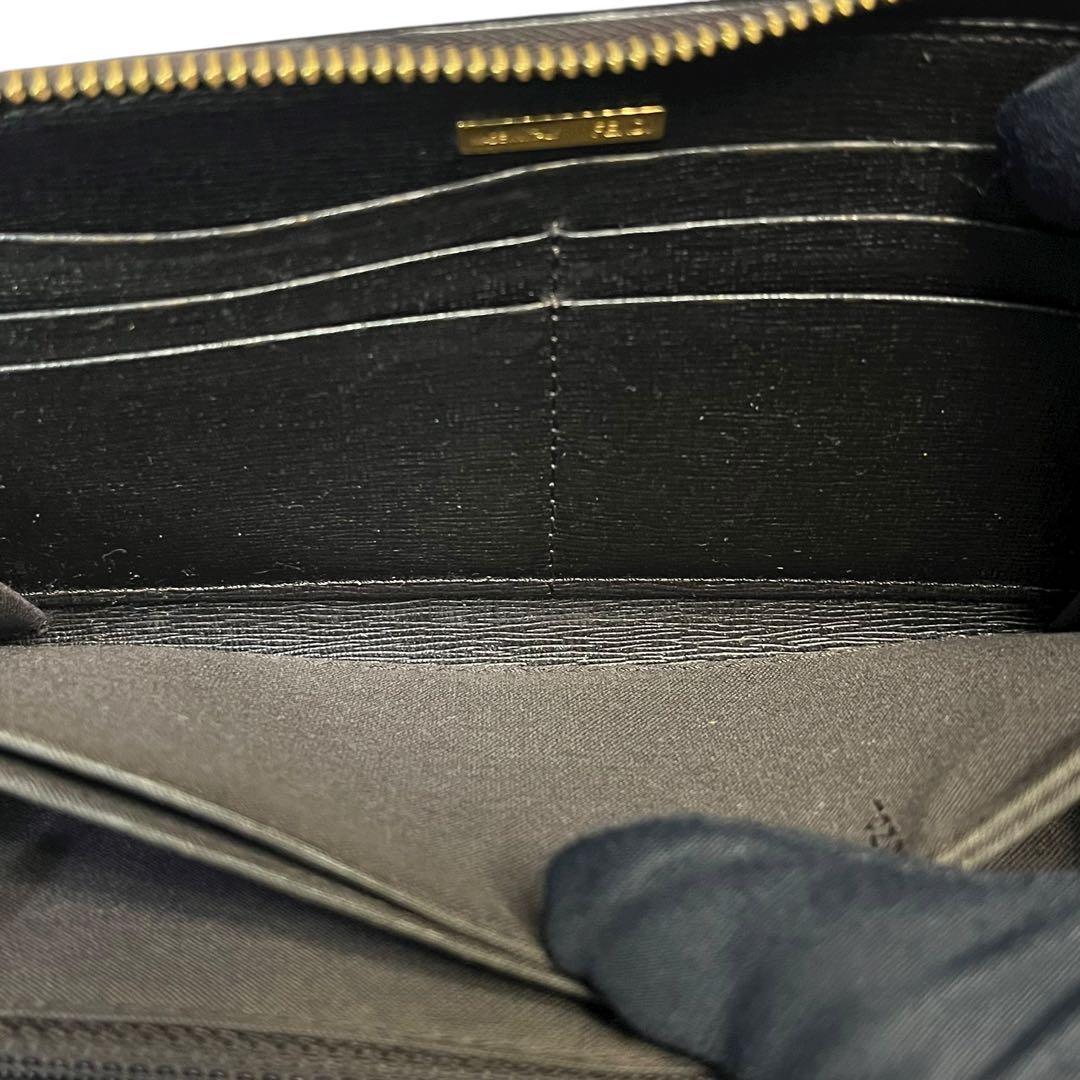 希少✨フェンディ 長財布 ラウンドファスナー PVC FFロゴ ズッカ 茶色