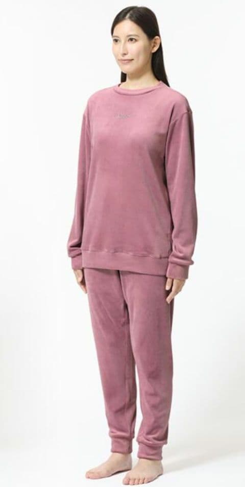 TENTIAL BAKUNE ベロア リカバリーウェア パジャマ ピンク XS