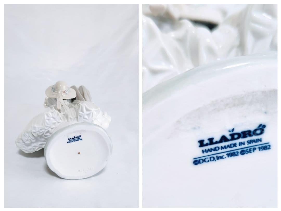 リヤドロ【希少美品】フィギュリン《ヤングラブ》《天にも昇る気持ち》No.1409