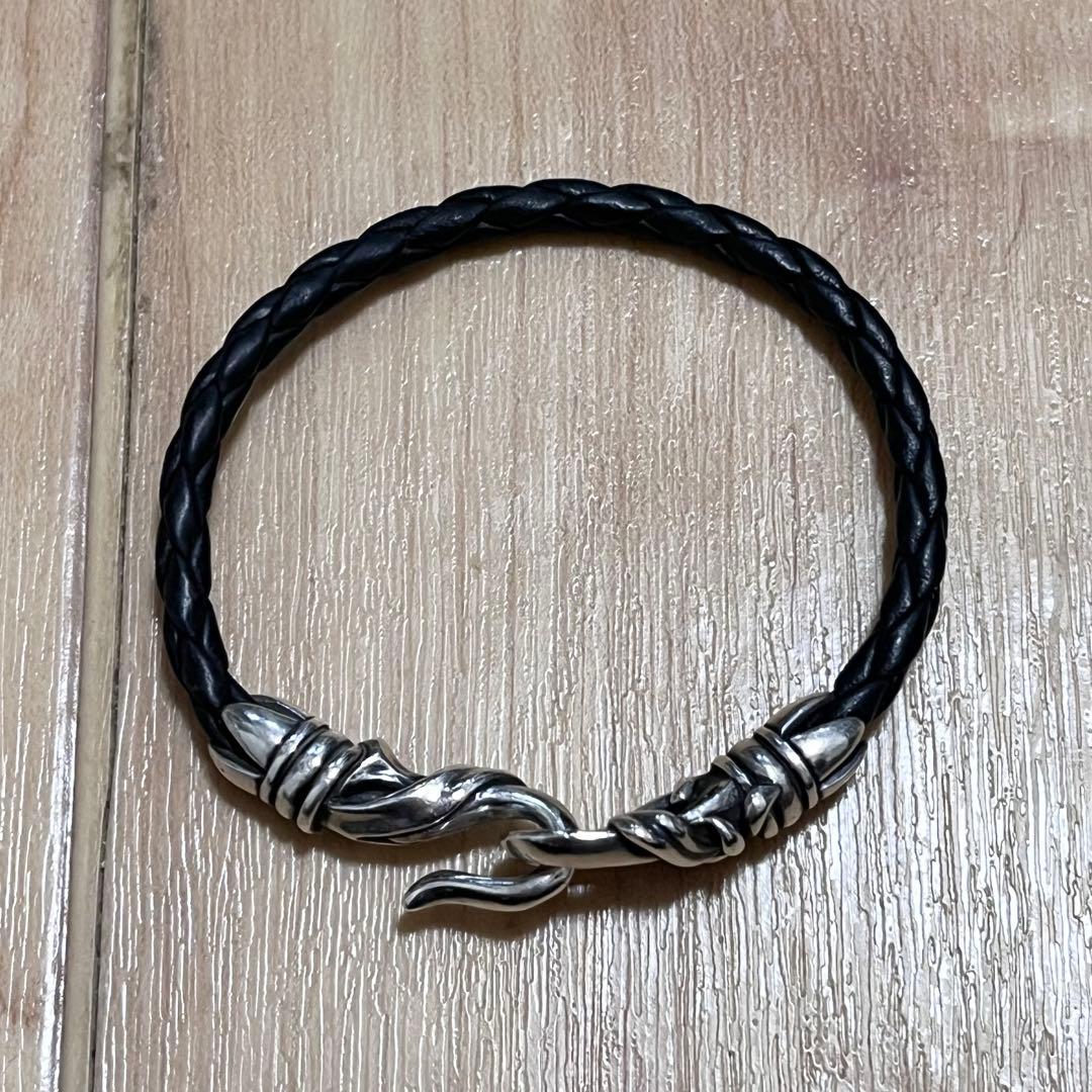 GIGOR ジゴロウ レザーブレスレット シルバー レディース