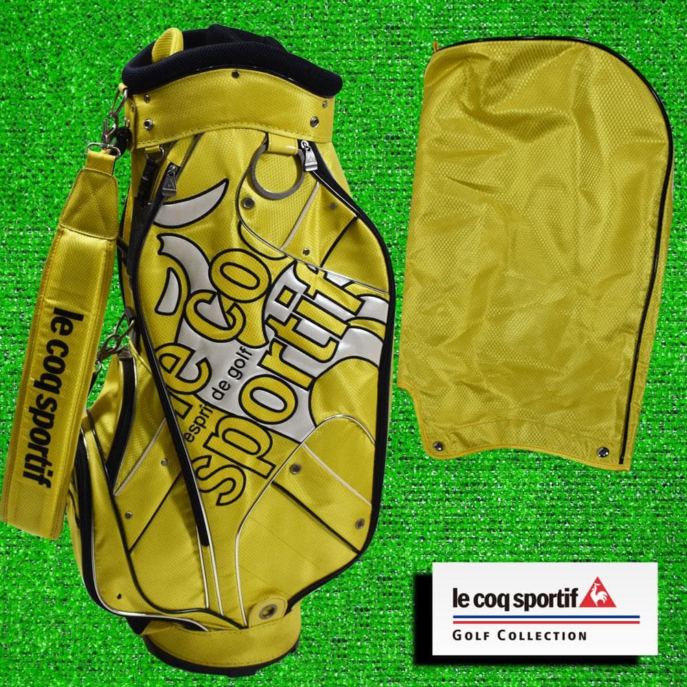 ルコックスポルティフ ゴルフ キャディバッグ９型【イエロー】美品！