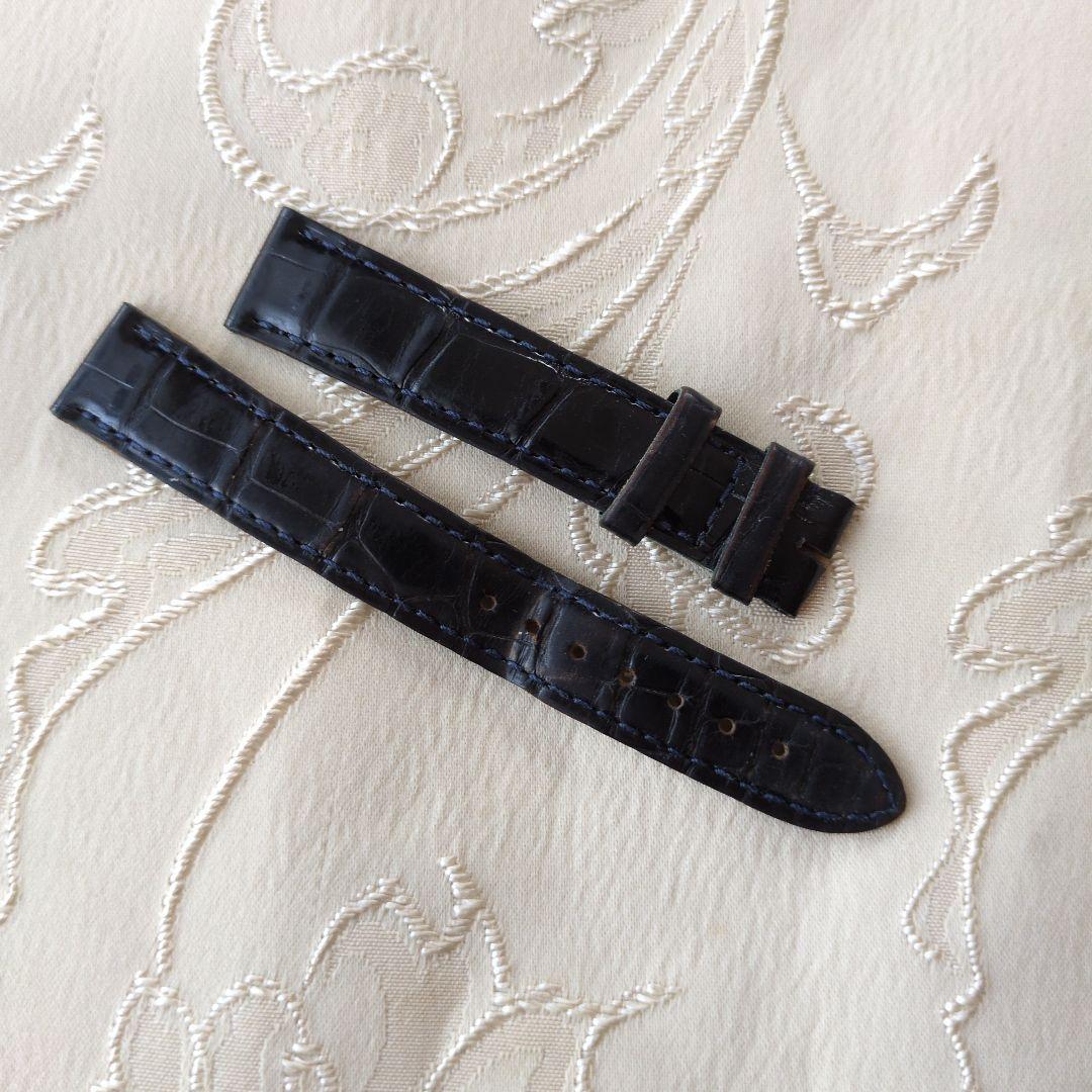Cartierカルティエ純正 Alligt Sh Navy blueベルト