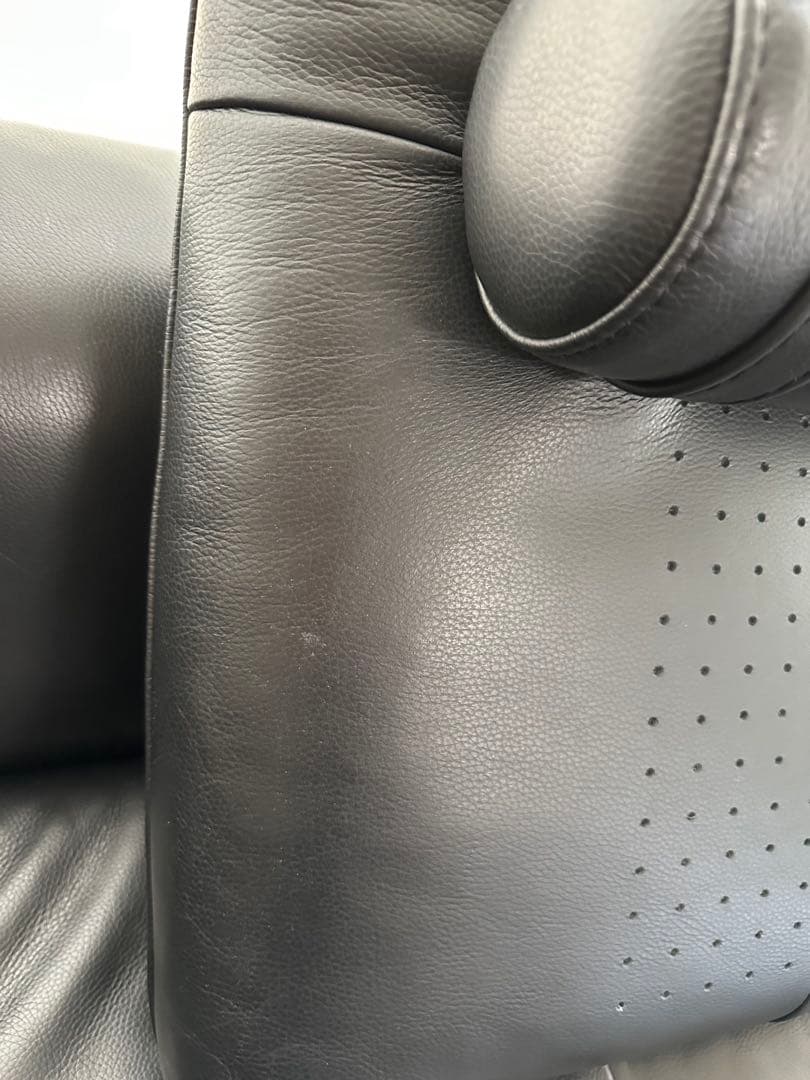 大塚家具LSコンフォート ソファー背もたれ3点セット 黒