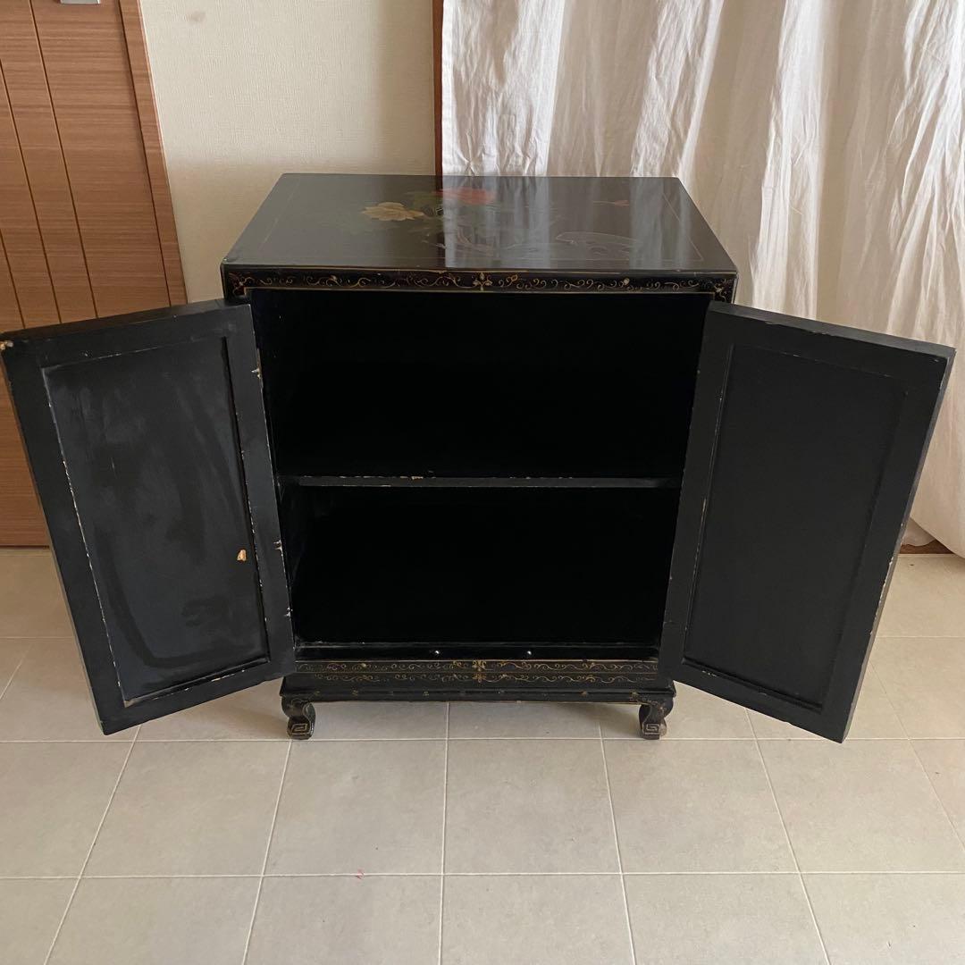 中国　アンティーク　キャビネット　李朝家具　中国家具　象嵌　和モダン　アジアン