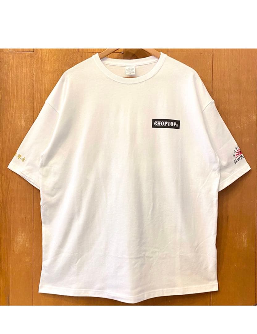 佐田ビルダーズ　初期Tシャツスカルビルド　白XL② ラス1