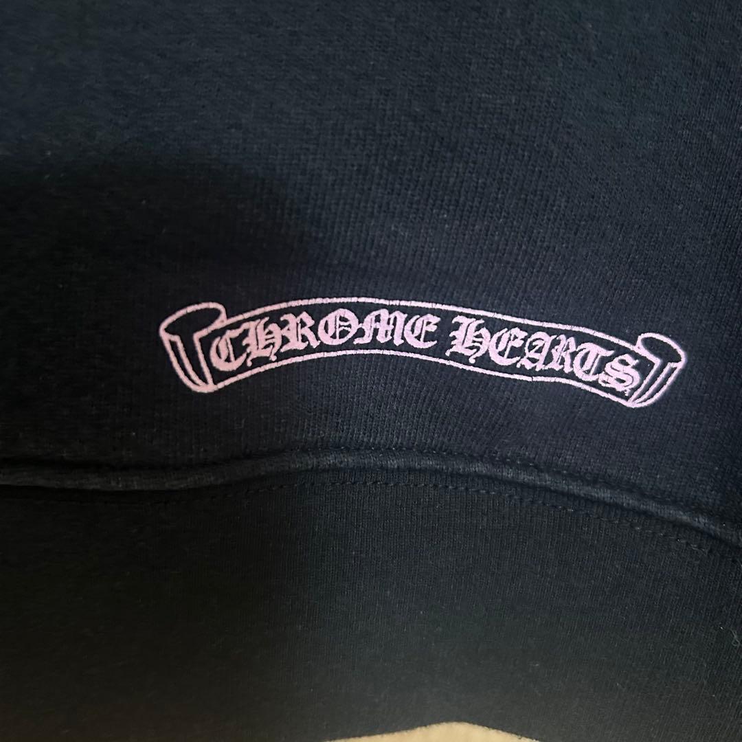 クロムハーツ マッティボーイ ピンク フローラルクロス パーカー