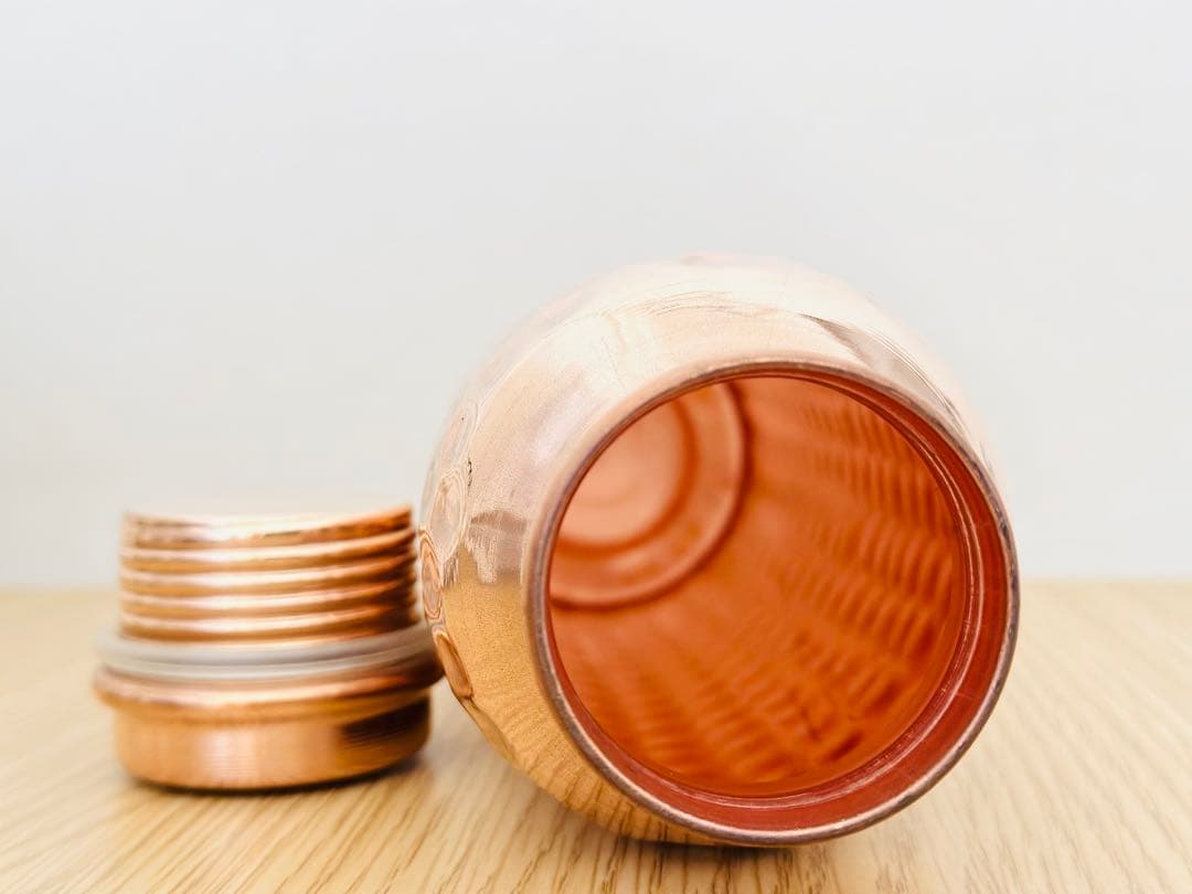 銅製ハンマード水筒 2個セット