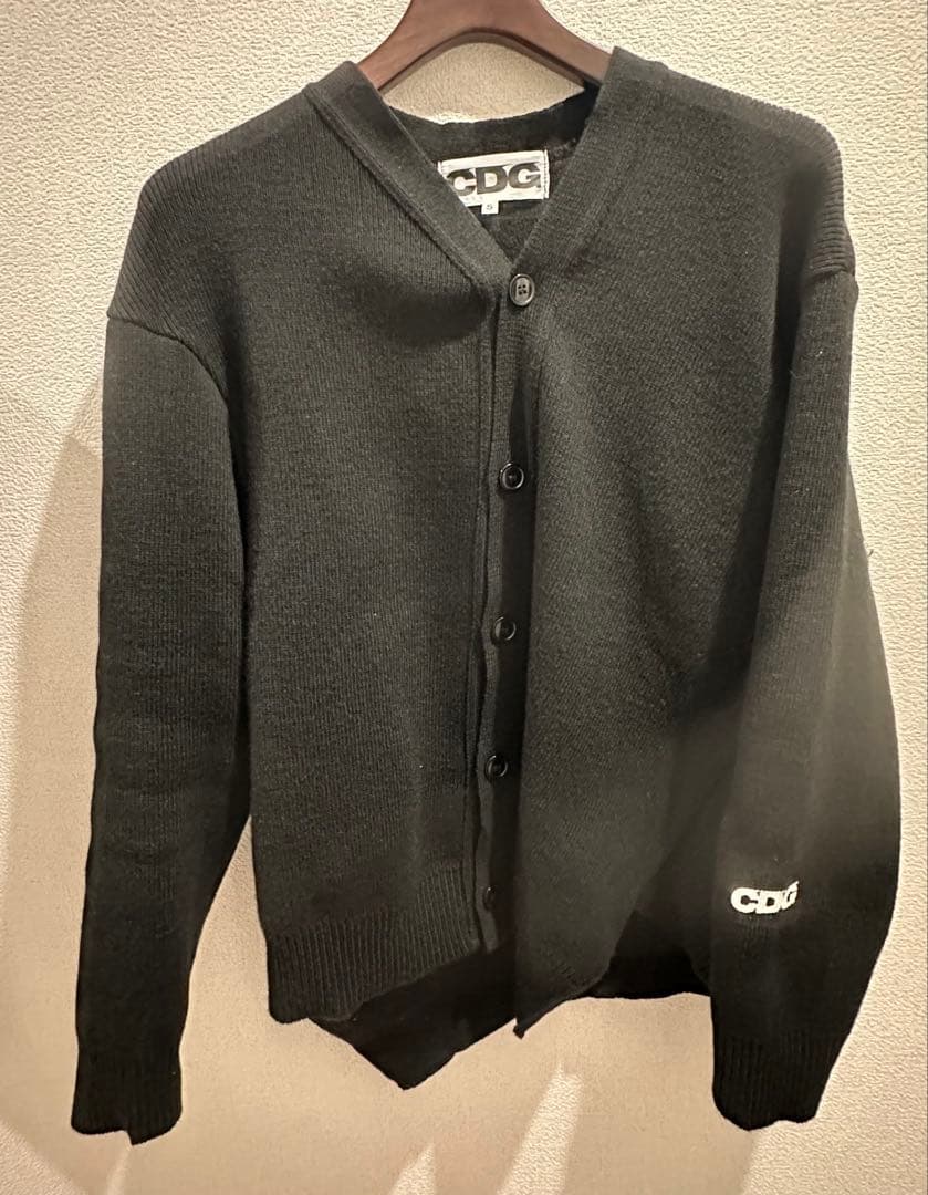CDG ブラック ニット カーディガン