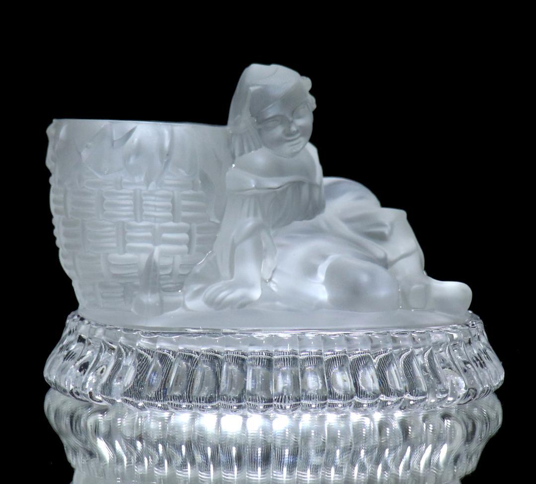 オールド・バカラ 1878年頃 カタログ掲載 フロスト装飾 キャンドルスタンド