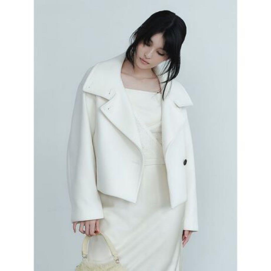 【新品】FRAY I.D スタンドカラーショートコート