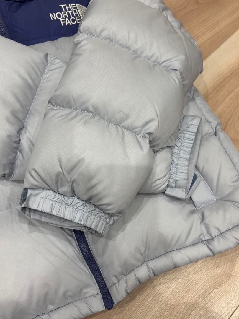 THE NORTH FACE ダウンジャケット グレー/ネイビー