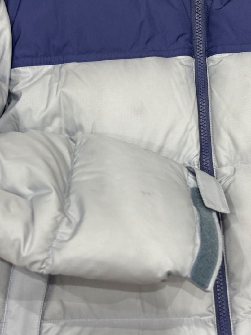 THE NORTH FACE ダウンジャケット グレー/ネイビー