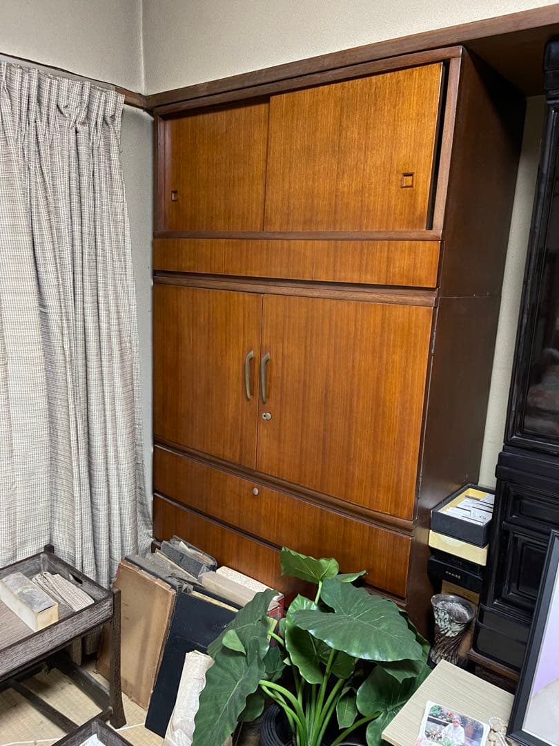 大型ウッド調モダン箪笥
