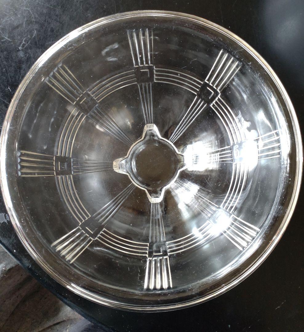 【再お値下げ】ビンテージ ガラス製ミキシングボール、サラダボール２点セット