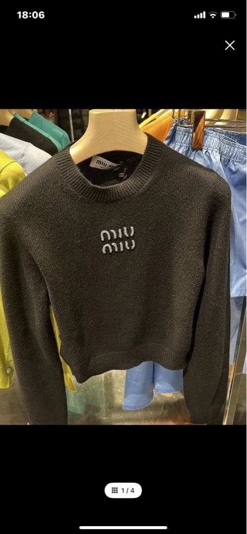 miu miuカシミアニット