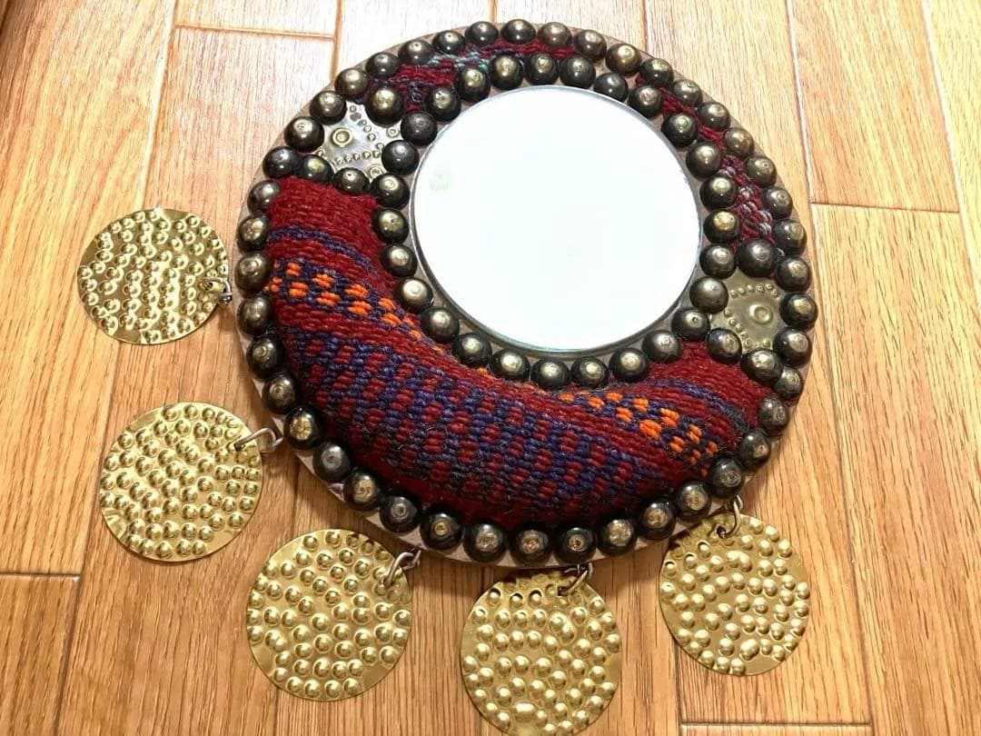 エジプト　ファラオの鏡　ミラー　工芸品　守り神