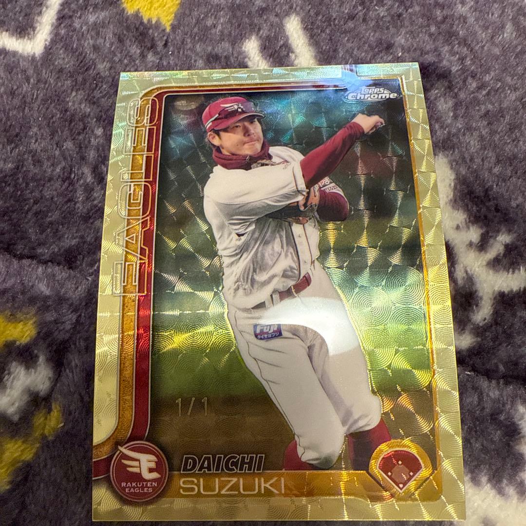 Topps Chrome NPB 楽天イーグルス 鈴木大地 1/1 ゴールド