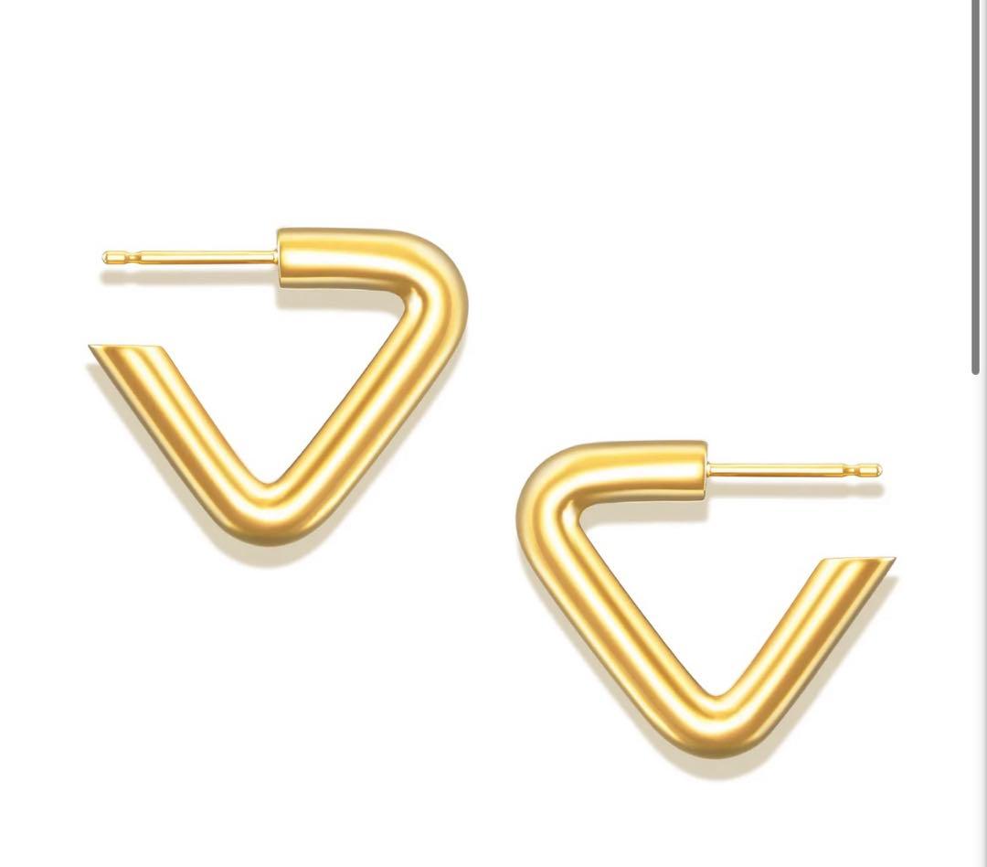 TRIANGLE YELLOW - トライアングル ピアス　片耳