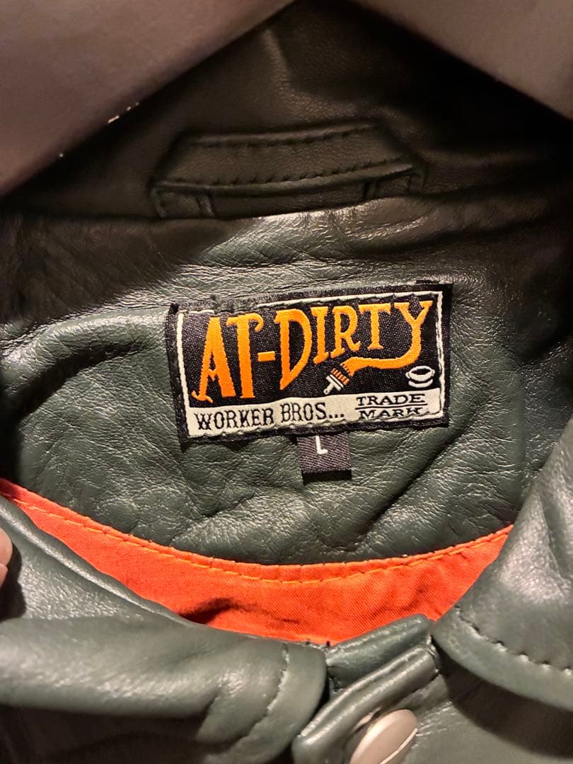 超美品　ワンオーナーAT-DIRTY シープレザージャケット