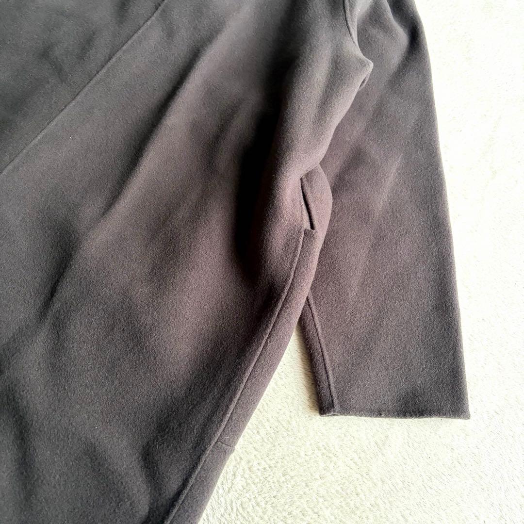 hanaSOEJU ソージュ ウールリバーローブコート チャコールグレー