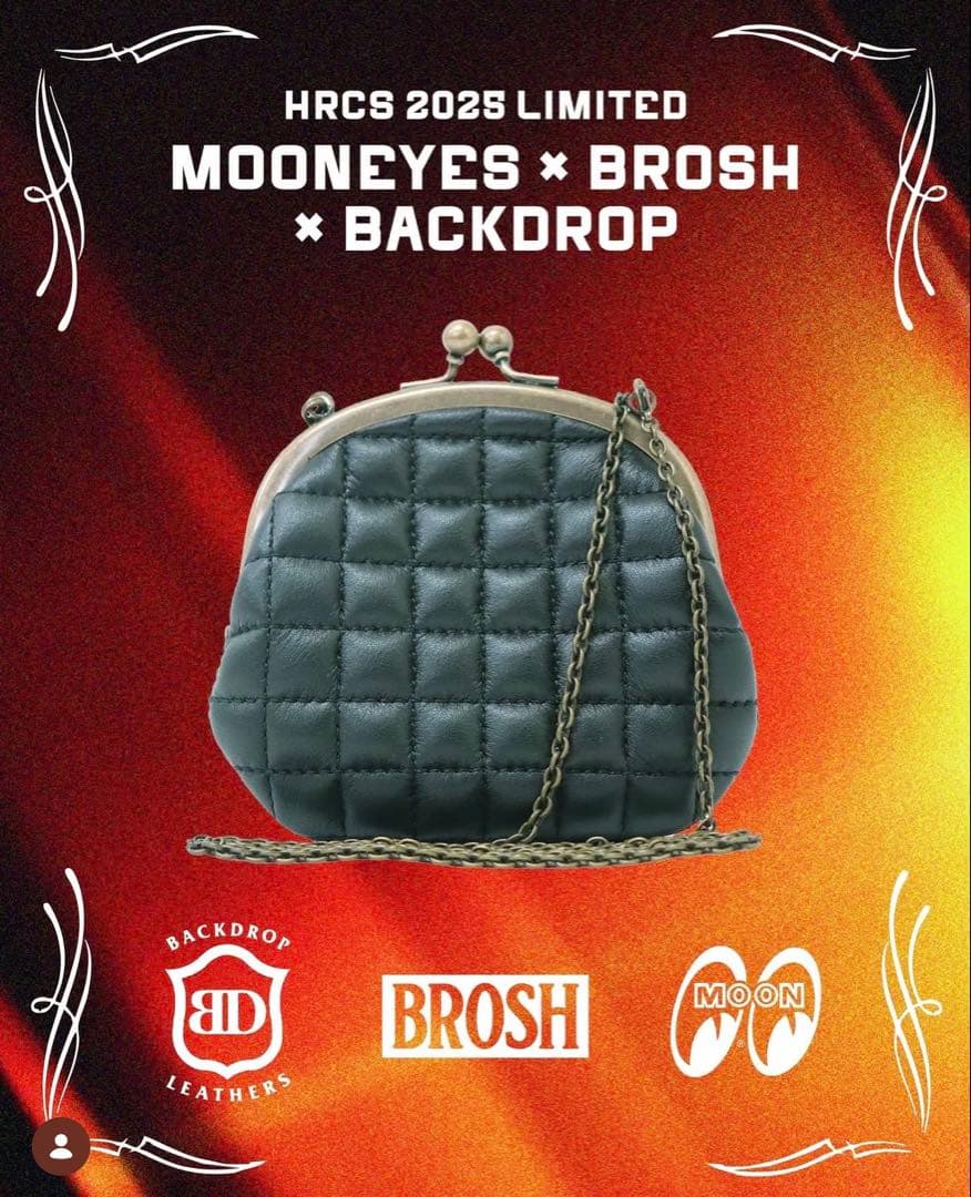 【激レア】限定品 バックドロップ ムーンアイズ BROSH がま口 財布