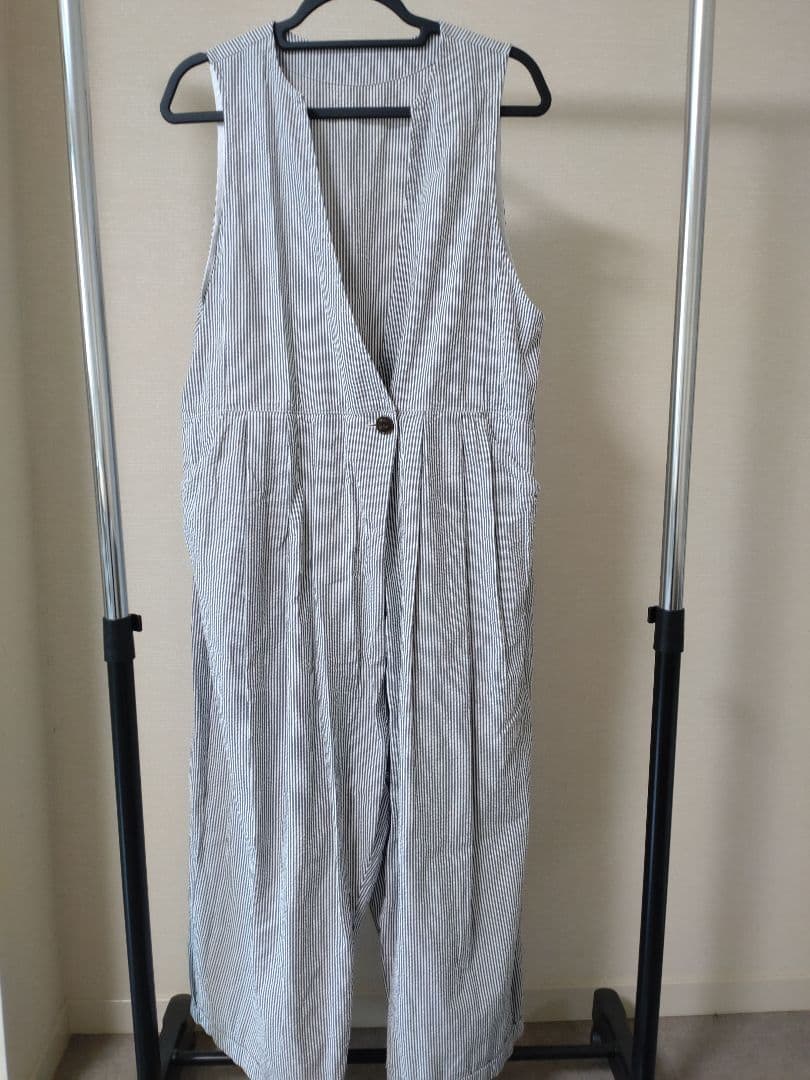 nest Robe it’sMe　サッカーストライプサロペット　黒