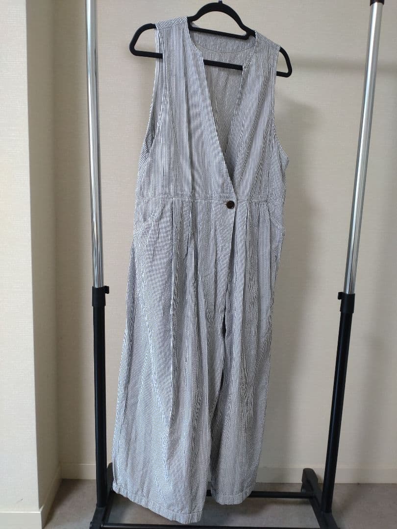 nest Robe it’sMe　サッカーストライプサロペット　黒