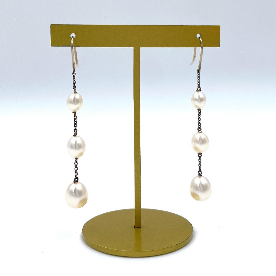 ✨️美品✨️ ティファニー バイザヤード ３連 パース ピアス レディース レア