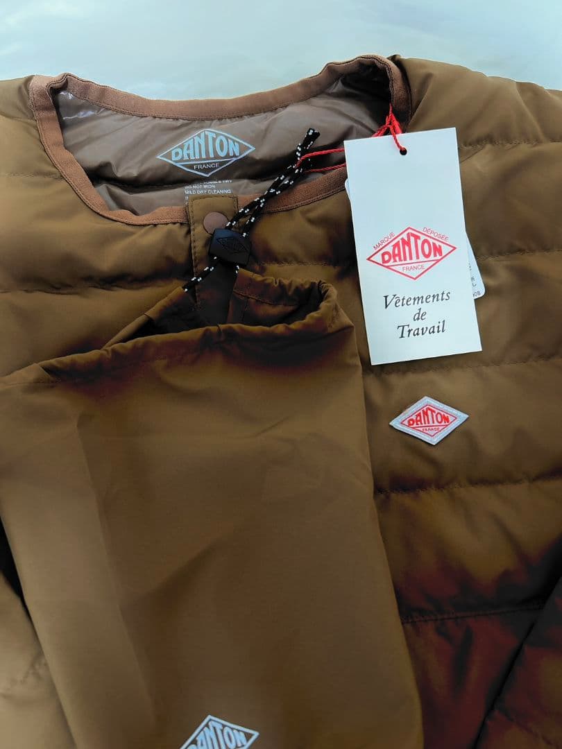 新品未使用　DANTON インナーダウン クルーネックジャケット　ダントン