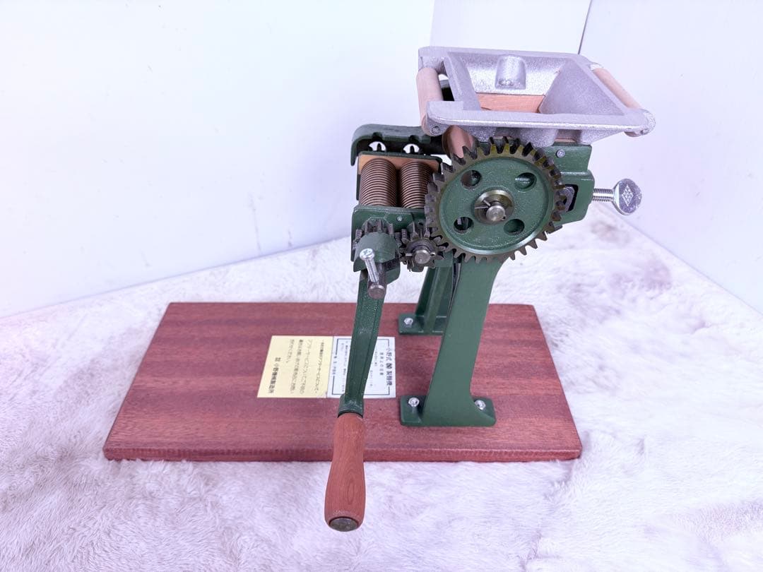 未使用保管品 小野式製麺機1型 元箱説明書付 昭和名機