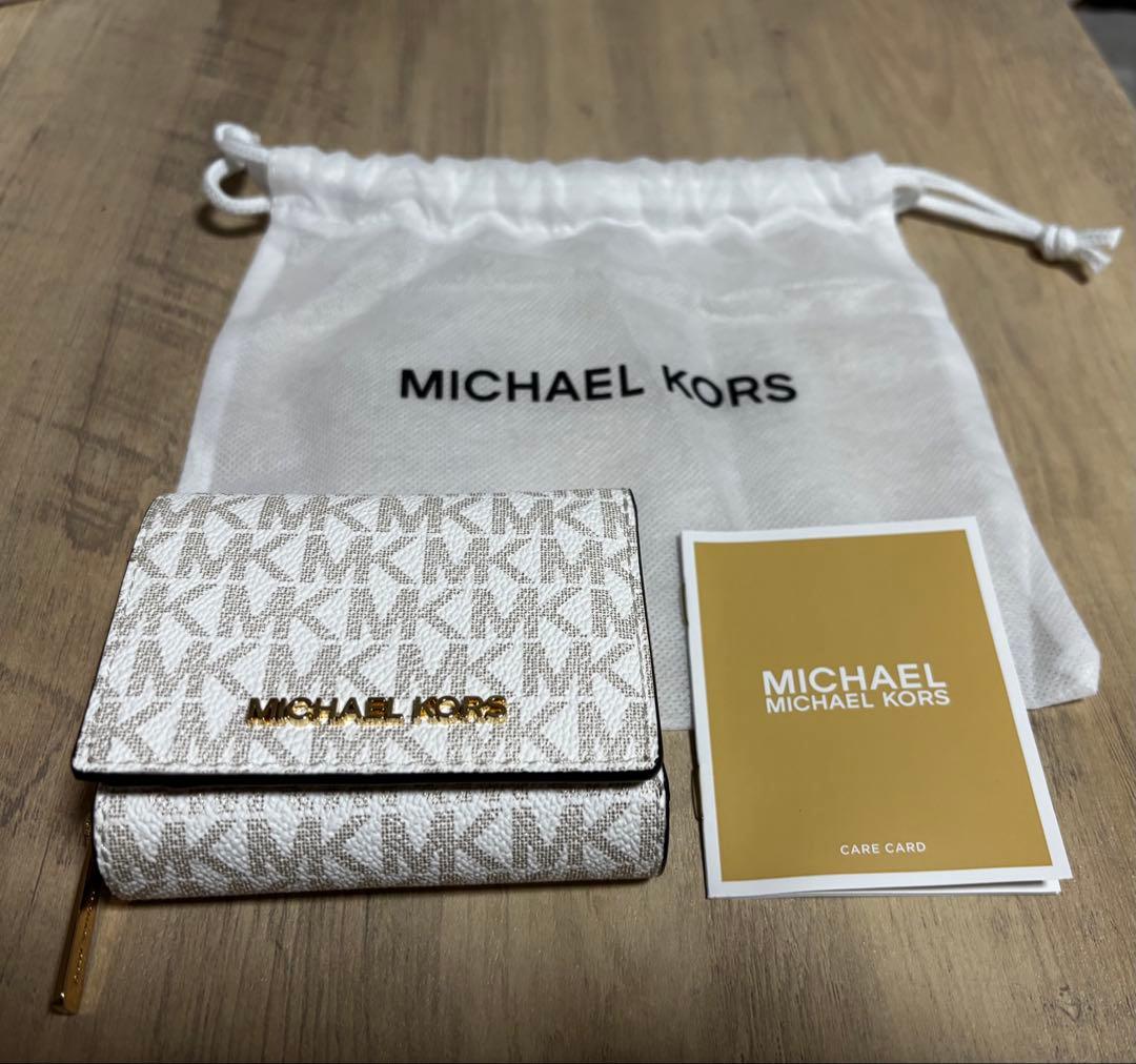 MICHAEL KORS 三つ折り財布 ホワイト