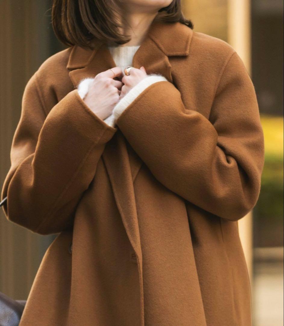 ◆タグ付き新品◆Noble Super160sチェスターミドルコート