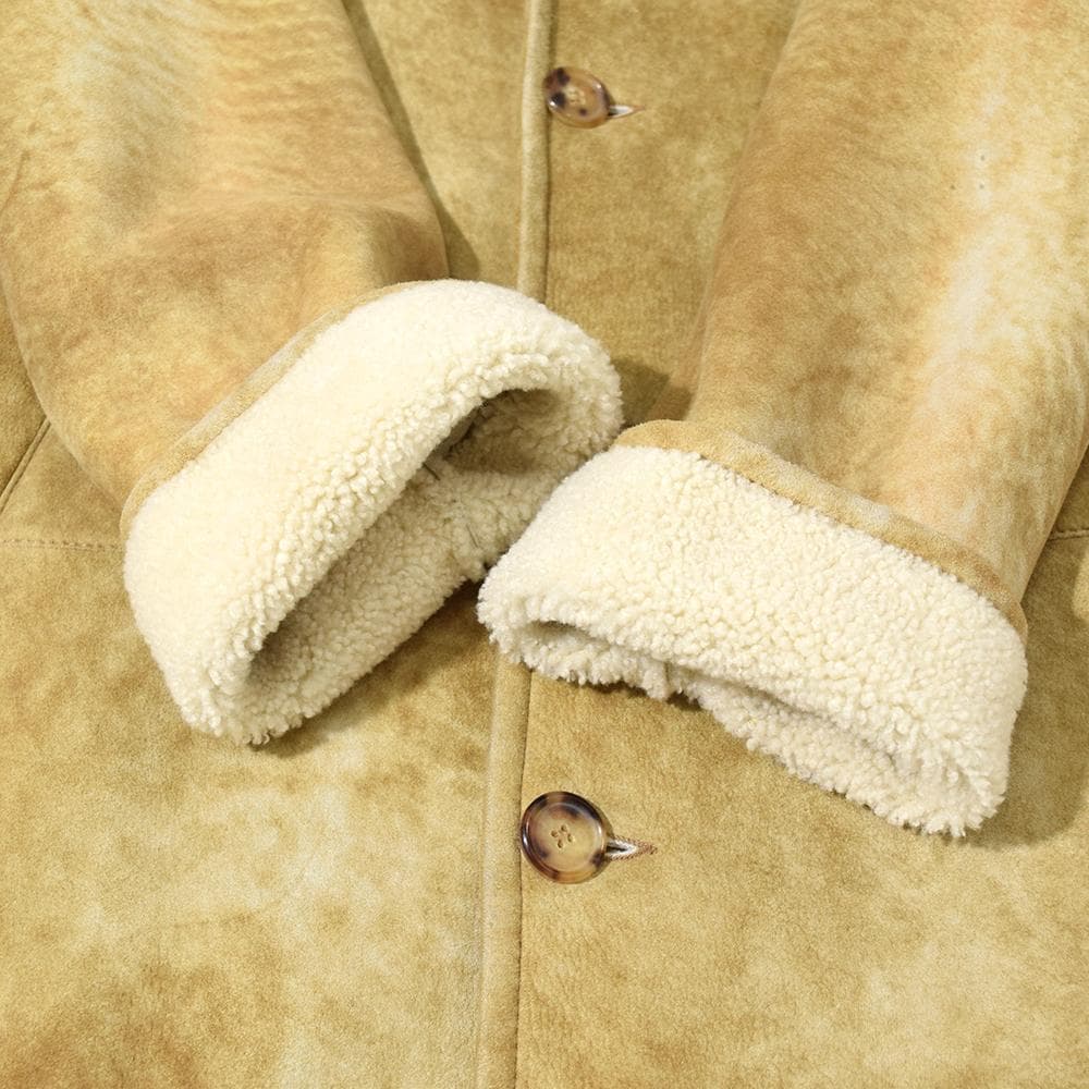 イタリア製 ENRICO MANDELLI 高級ベビーラム ムートンコート 50