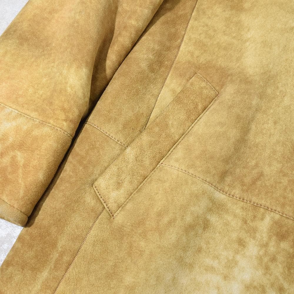 イタリア製 ENRICO MANDELLI 高級ベビーラム ムートンコート 50