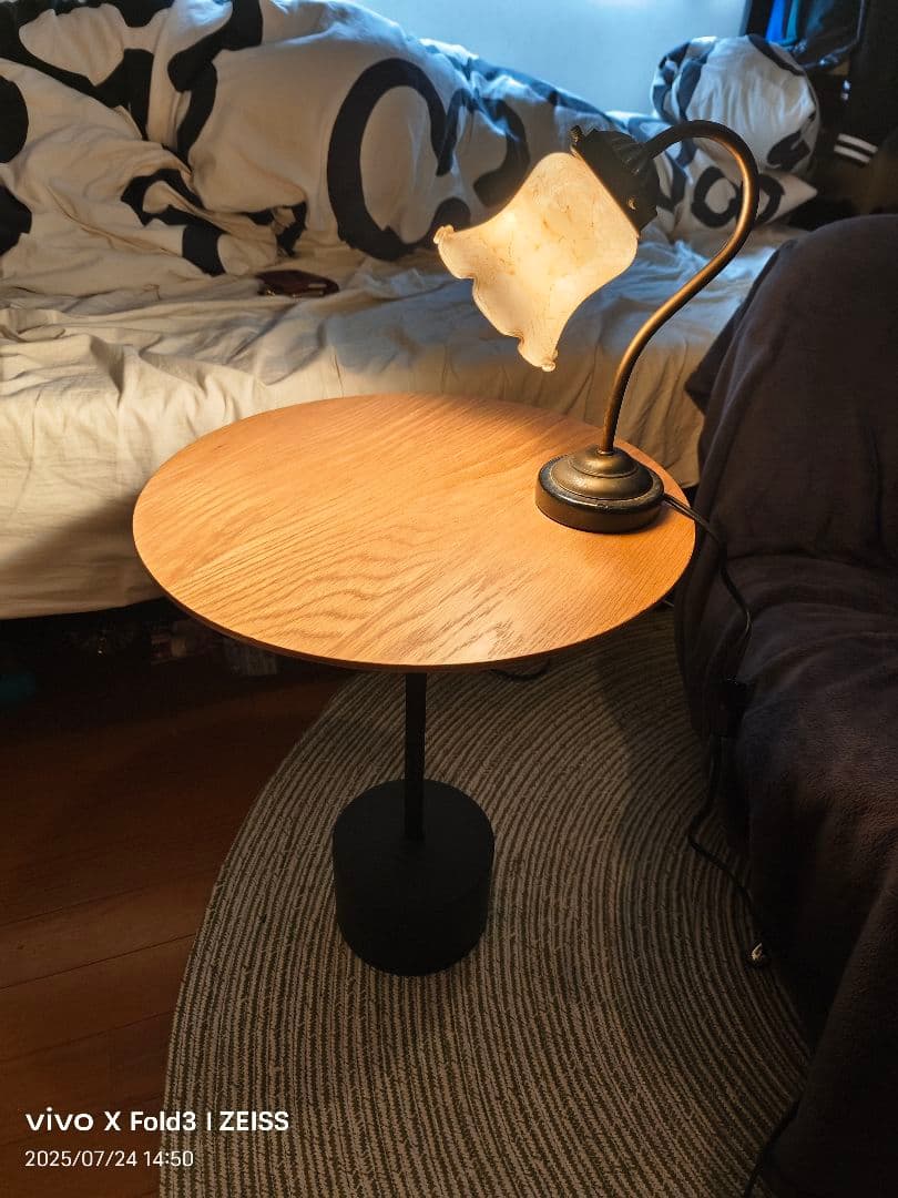 サイドテーブル　オーク　テーブル　北欧