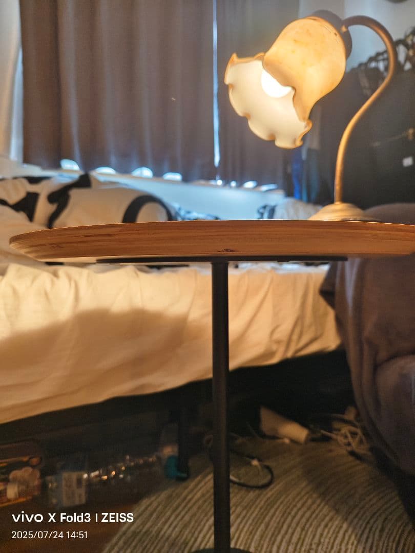 サイドテーブル　オーク　テーブル　北欧