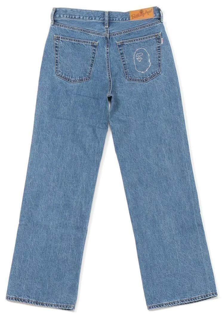 アベイシングエイプ クリスタルエイプヘッドフレアデニムパンツ サイズM 新品