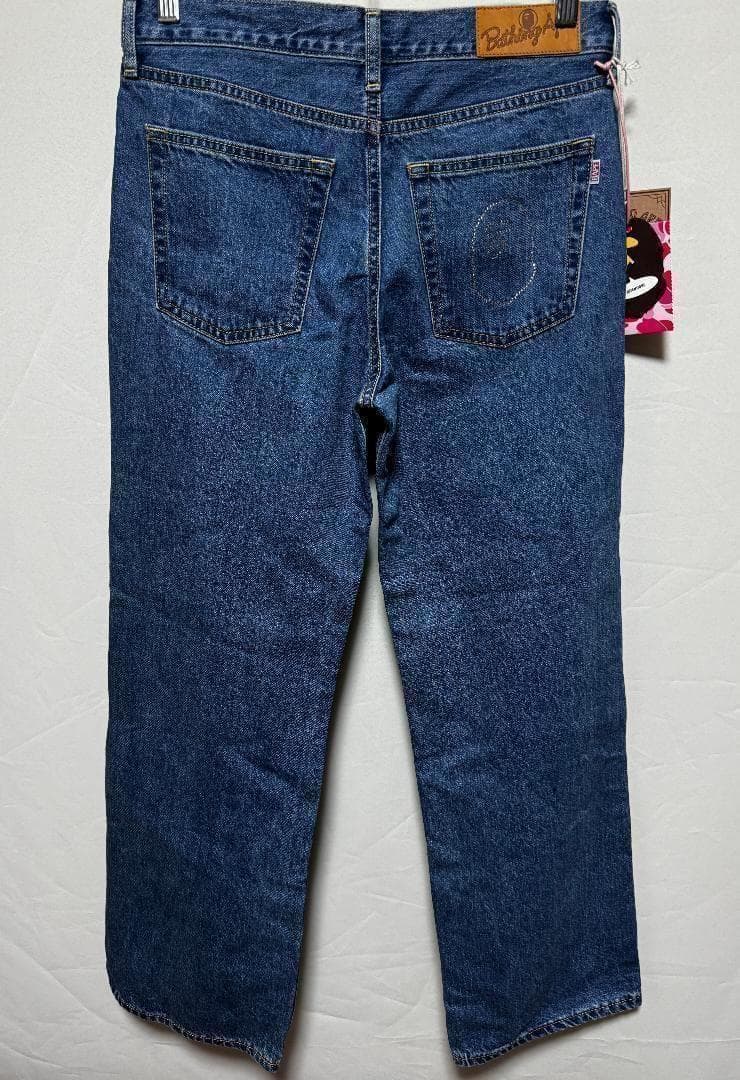 アベイシングエイプ クリスタルエイプヘッドフレアデニムパンツ サイズM 新品