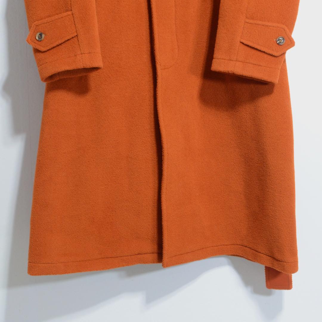 超貴重極上品 INVERTERE カットパイル バルカラーコート 40 オレンジ