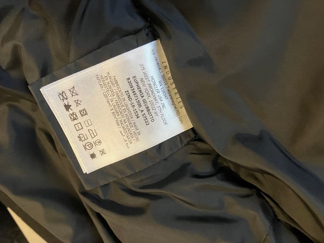 Moncler モンクレール　ダウンベストとコート　Euphemia ブラック