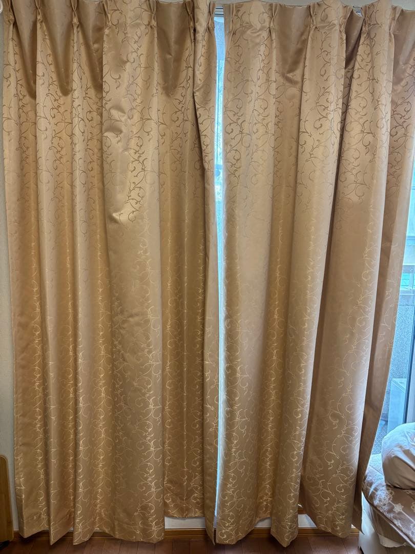 ◆美品◆カーテン✖️ゴールド【即発送】