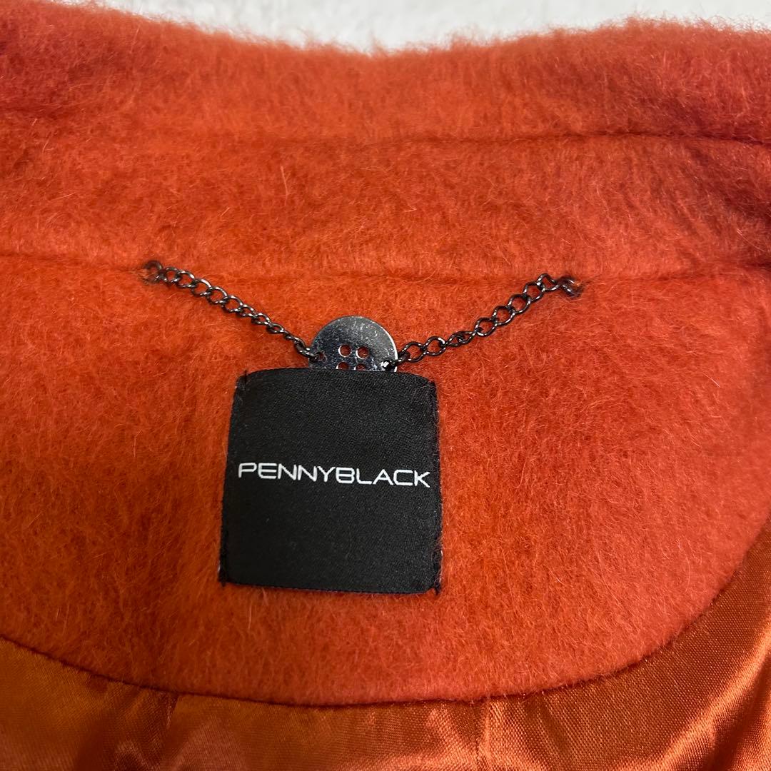 美品✨マックスマーラ✨ペニーブラック　モヘア 綺麗　ふんわりシャギーコート　42